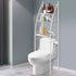 3 Over Tiers Toilet Shelf Bathroom Rack Storage Stand Organiser Wash Machine Steel White