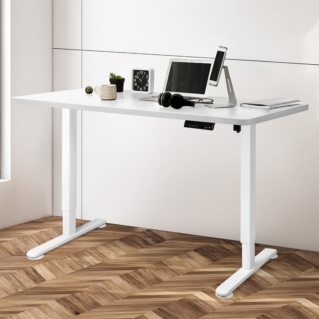 Motorised Standing Desk Height Adjustable Electric Sit Stand Table 140CM