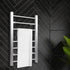 Heated Towel Rail Bathroom Electric Heater Rack Warmer Clothes Silver 130W