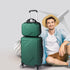 2pcs 20" Travel Luggage Set Baggage Carry On Suitcase Bag Green TSA