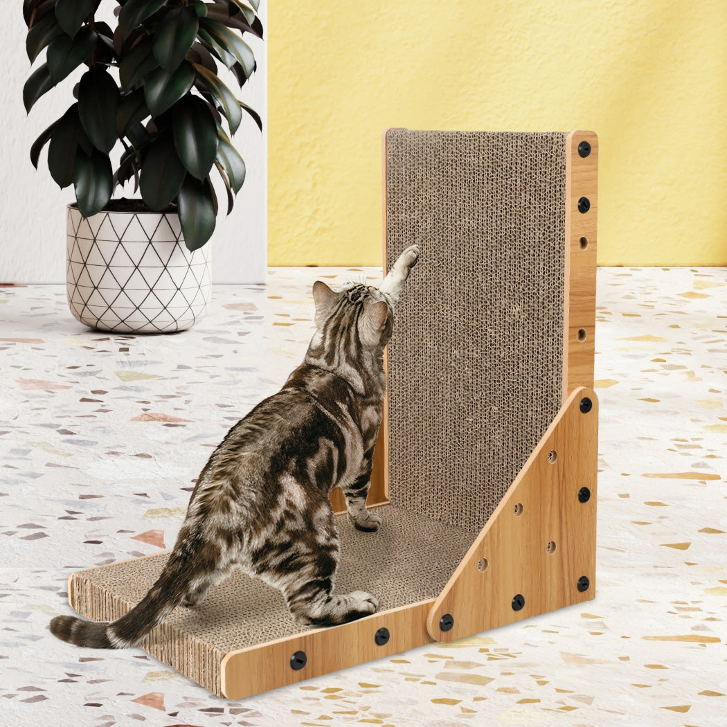 Cat Scratcher Scratching Board Corrugated Cardboard Scratch Bed Toy Pad Mat