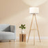 Tripod Floor Lamp with Rack Wooden Modern Reading Light Night Home Decor