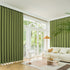 2XBlockout Curtains Chenille Blackout Draperies Eyelet Day 240x250 Green