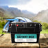 12V 135Ah AGM Battery Outdoor Rv Marine 4WD Deep Cycle & W/ Strap Battery Box