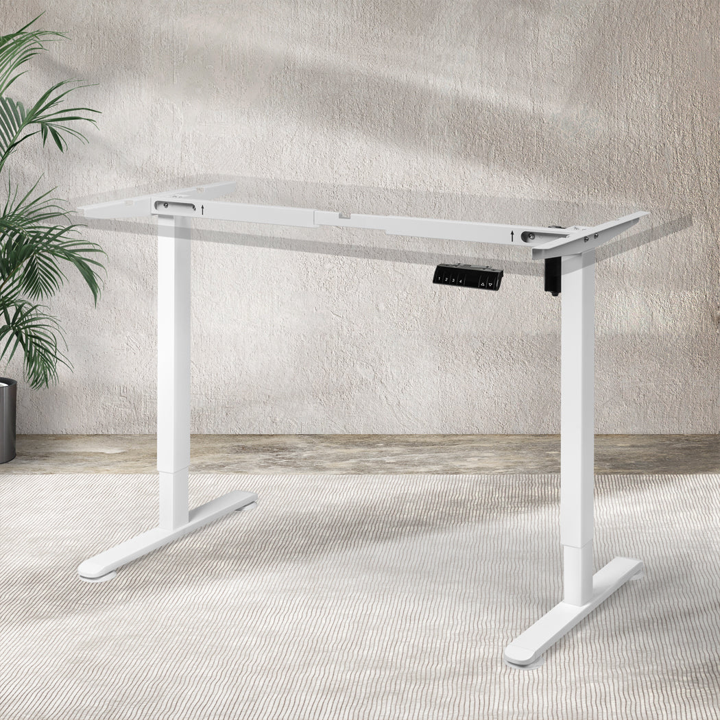 Motorised Standing Desk Frame Only Single Motor Height Adjustable