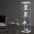 Display Cabinet Tempered Glass  4 Tier Shelves Lockable Magnetic Door