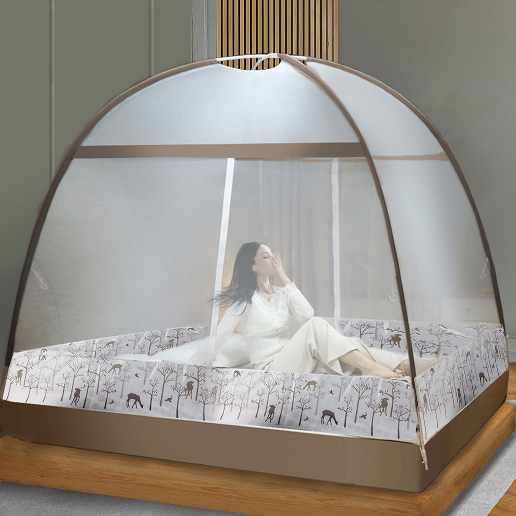 Mosquito Bed Nets Foldable Canopy Dome Fly Repel Insect Camping Protect K