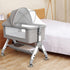 Baby Cot Bed Crib Portable Bassinet Safety Fence Adjustable Beside