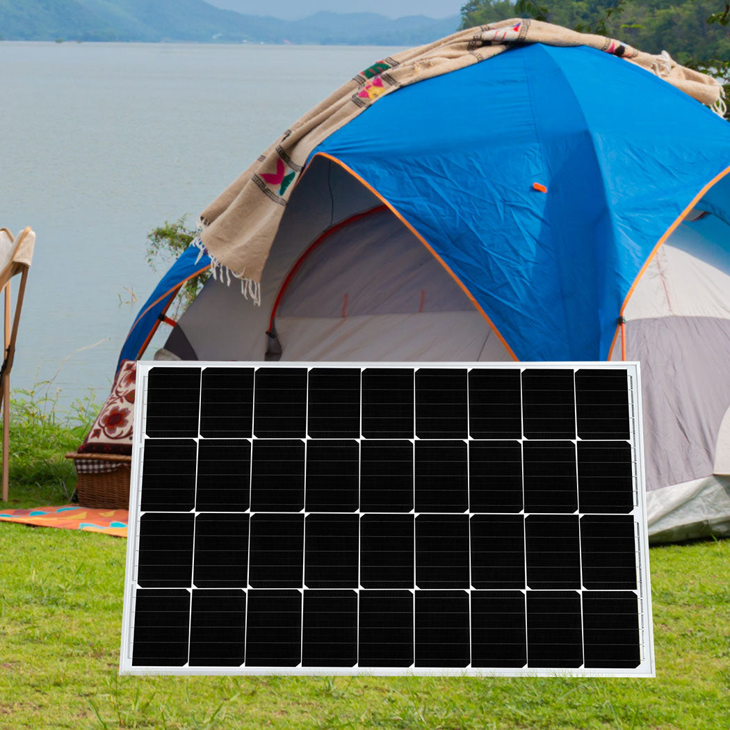 12V 250W Solar Panel Kit Mono Caravan Camping Power Controller Charging USB Home