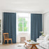 2 X Blockout Curtains Chenille  Blackout Draperies Eyelet Day 132x250 Blue