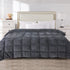 Quilt Doona Comforter Blanket Velvet Winter Warm Super King Bedding Grey