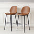 2x Bar Stool Barstools Counter Chair PU Padded Kitchen Pub Restaurant