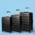 Luggage Suitcase Trolley 3Pcs set 20 24 28 Travel Packing Lock Black