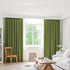 2XBlockout Curtains Chenille Blackout Draperies Eyelet Day 240x250 Green