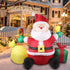 Inflatable Christmas Outdoor Decorations Santa LED Lights Xmas Party