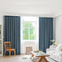 2XBlockout Curtains Chenille Blackout Draperies Eyelet Day 240x250 Blue