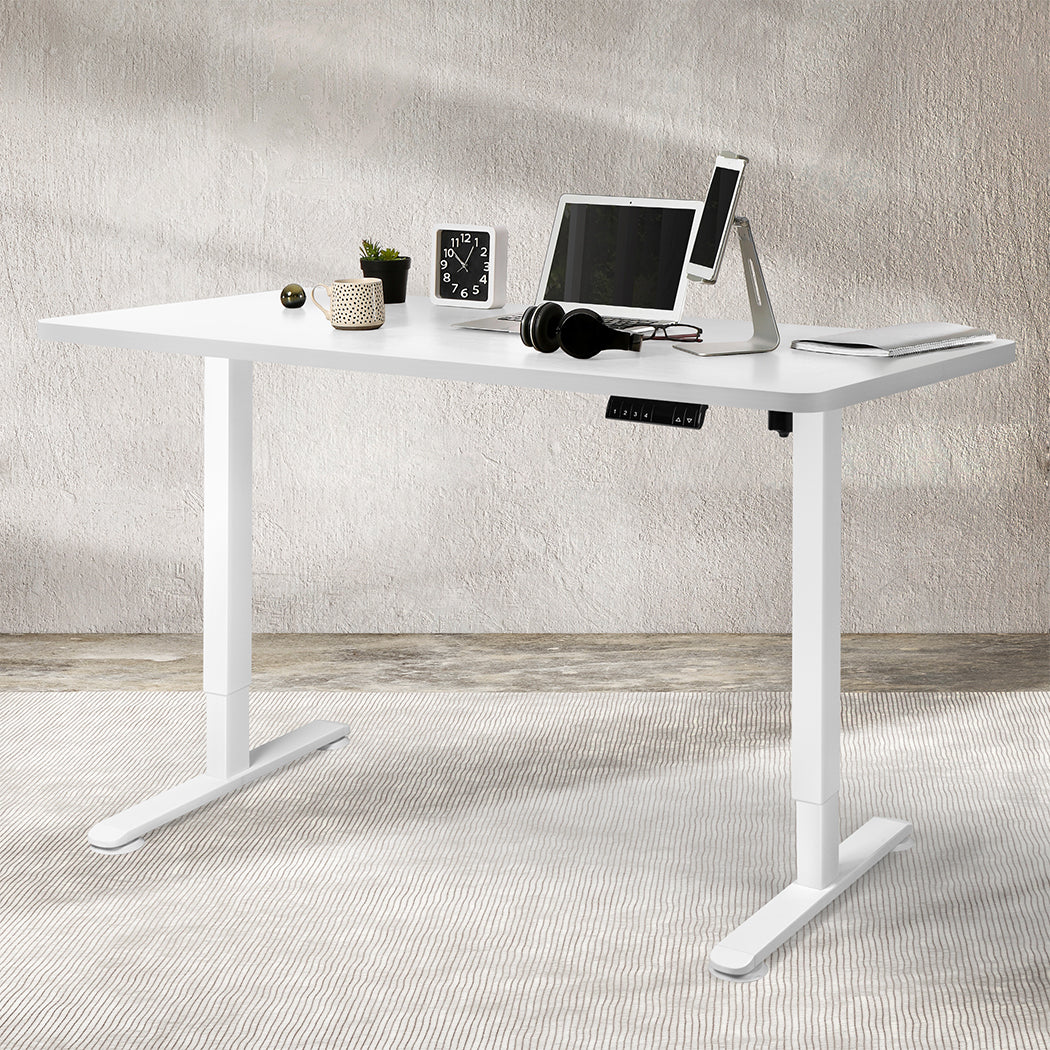 Motorised Standing Desk Height Adjustable Electric Sit Stand Table 140CM