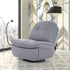 Recliner Chair Lounge 360°Swivel Rocker Sofa Comfy Armchair Lounge Grey