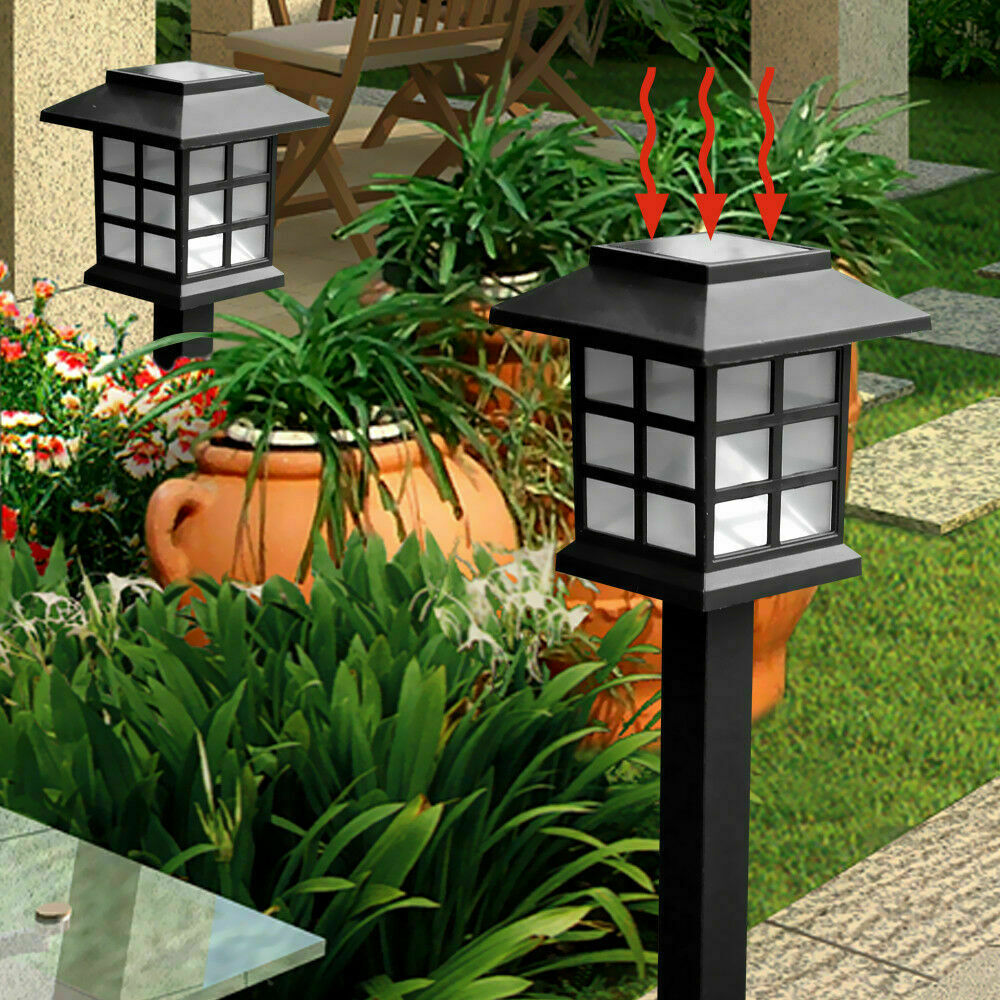 12x LED Solar Power Garden Landscape Path Lawn Lights Yard Lamp Outdoor Lighting